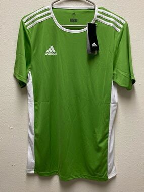 2010’s Adidas Entrada 18 Soccer Jersey NWT Green White Men’s Small CD8398
